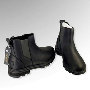 SOREL Lennox Chelsea Waterproof Boots-Black-Size 7